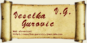 Veselka Gurović vizit kartica